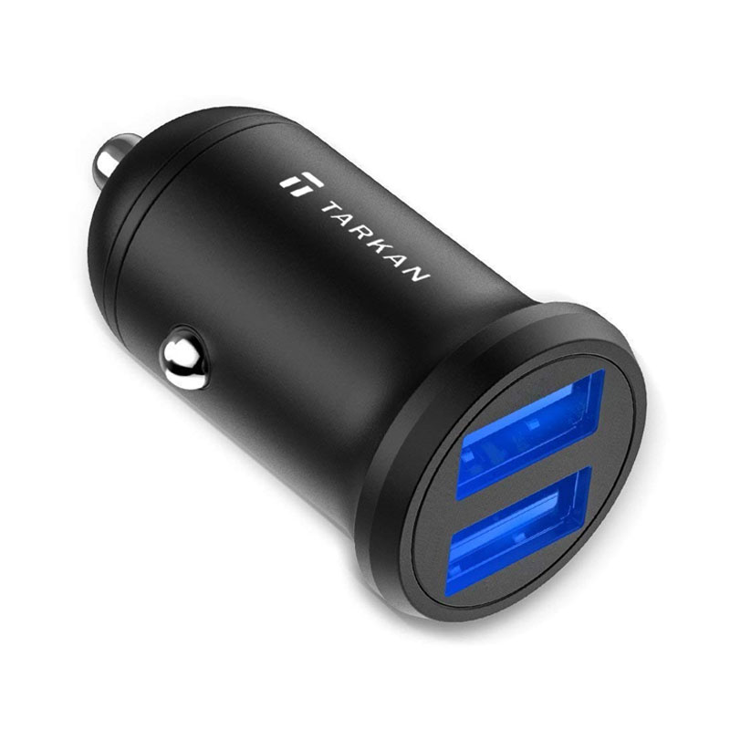 Tarkan 24W Mini Dual USB Metal Fast Car Charger